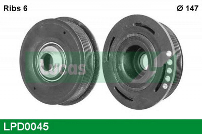 LUCAS ENGINE DRIVE lpd0045 -  Ременный шкив, коленчатый вал